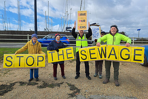 Philippa, Paul, Wilf and other local protesters