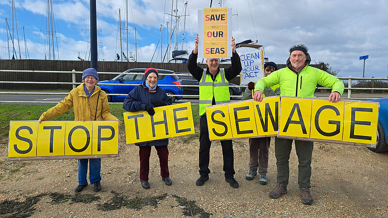 Philippa, Paul, Wilf and other local protesters