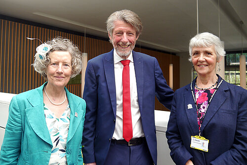 Philippa Gray, Phil Munday and Grainne Rason