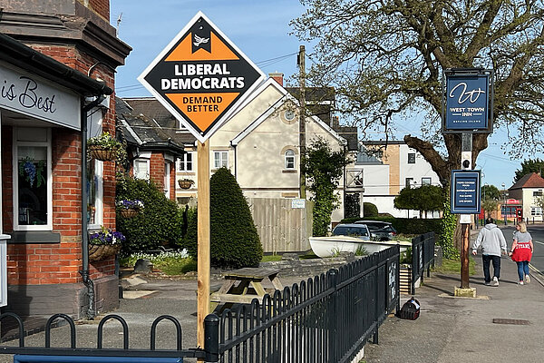 Liberal Democrats Stakeboard - Demand Better