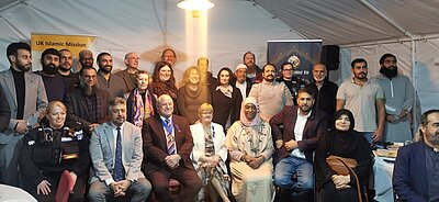 Group photo at the Peace Centre with Cllr Philippa Gray, Michael Lind and Annie Martin